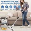 Flat Floor Mop 360 ° Rotating Floor Mop Extra Large Length 137 Cm Wet and Dry Hands-Free Dust Mop for Kitchen Living Room
