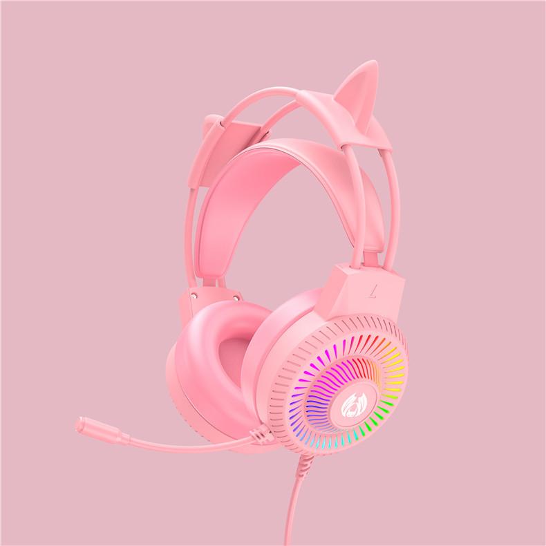 Новые наушники с RGB-подсветкой, игровая гарнитура, проводные наушники для компьютера, ноутбука