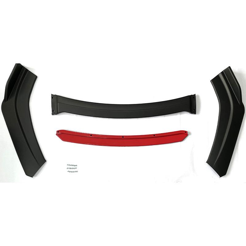 4 шт. Универсальный комплект для переднего бампера автомобиля, спойлер из АБС-материала, декоративная полоса из углеродного волокна, новые стильные аксессуары