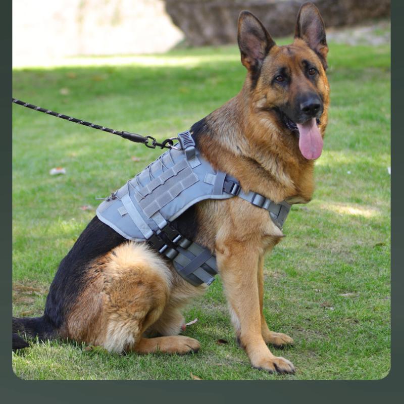 Тактический нагрудный ремень для больших собак, водонепроницаемый, взрывобезопасный, нагрудный ремень для троса, жилет для средних и больших рабочих собак