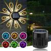 Solar Fence Lights Outdoor Decorative Outside Garden Waterproof Steps Plum Blossom Shadow Decoration Light for Wall Patio