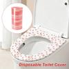 Portable Disposable Toilet Cover Heart Shaped Seat Protector Toilet Cover Sticker  Hotel Bathroom