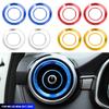 4PCS For MG ZS Air Outlet Cover Car-styling Interior Parts Circle Mouldings Chrome AC Frame Trim Decoration Accessories Auto