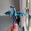 Vintage Rhinestone Brooch Pins Jewelry Flying Dragon Brooch Office Enamel Dragon Brooches