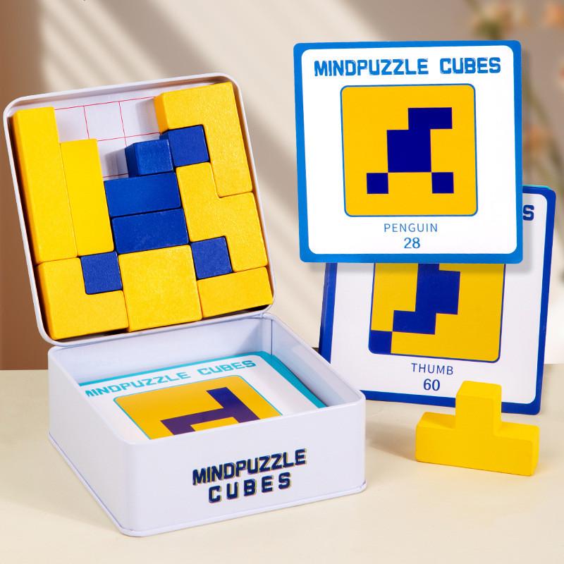 Children Wooden Puzzle Toys Blocks Logical Reasoning Fine Motor Gift Skills