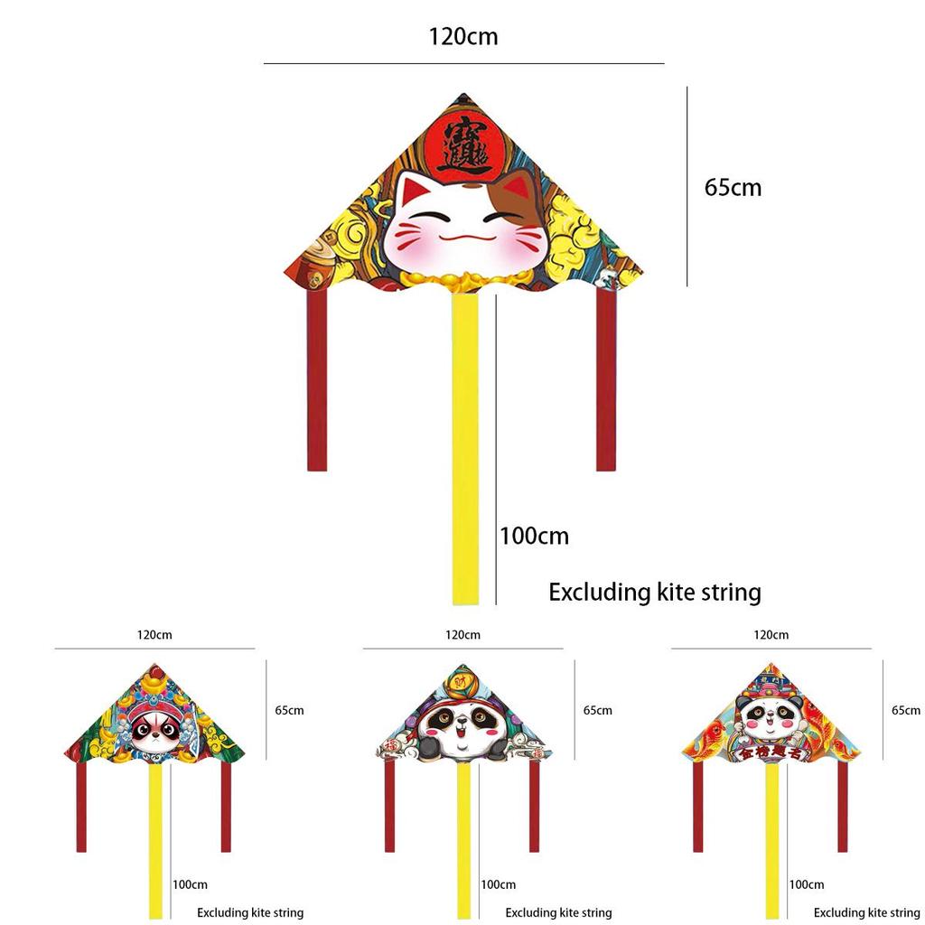 Exquisite Machine-made Panda Kites In Different Sizes Suitable For Various Occasions