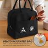 Car Logo Tote Portable Insulated Lunch Bag Insulation Bento Pack For Mitsubishi Outlander Pajero Sport Lancer EX ASX L200