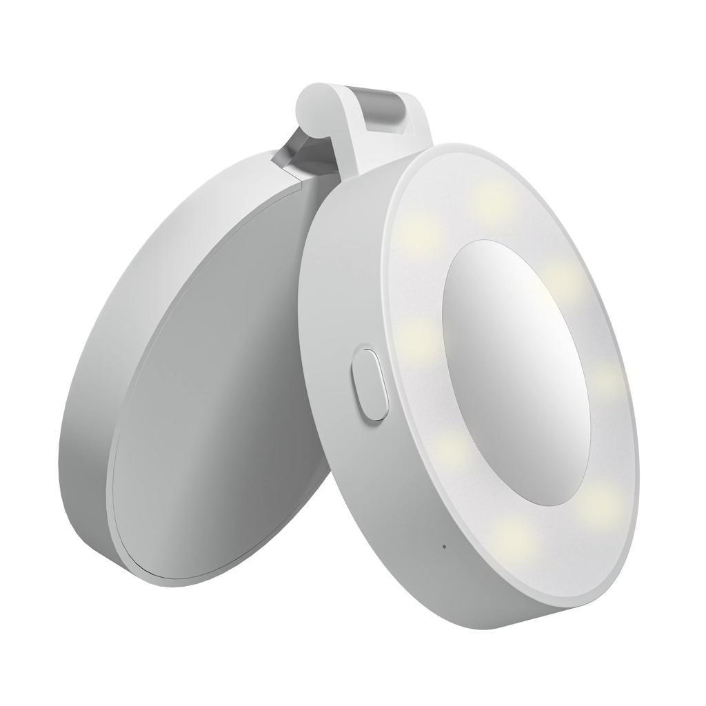 3 Color Modes Magnetic Waterproof Shockproof Foldable Selfie Light Adjustable Brightness Color Temperature Pocket Use ABS