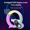 Smart Night Light For Kid Bedroom Bedside Wake Up Alarm Clock Atmosphere Light Multifuction Bluetooth Speaker Wireless Charger