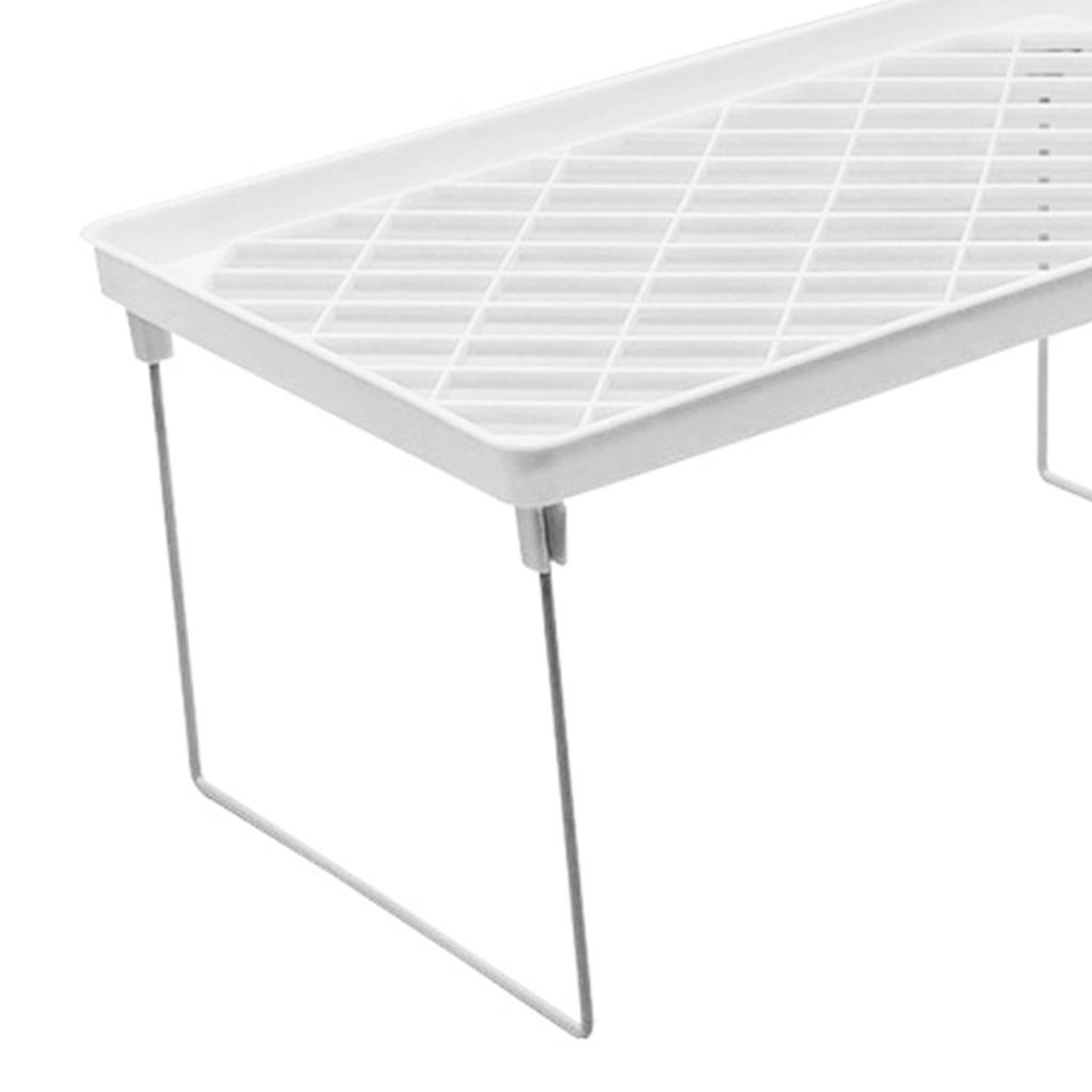 Штабелируемая настольная полка-шкафчик Многофункциональная лаконичная кухонная стойка для хранения Складная полка для хранения Маленькая