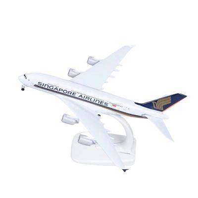 A380 Самолет Singapore Airlines 20 см Модель самолета из металлического сплава Литая Детские игрушки Игры Игрушечный самолет Детский Самолет Самолет Самолет Мальчики