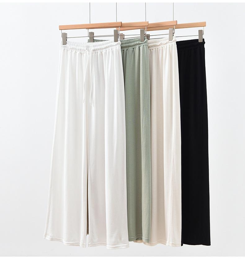 Yulu Women's Linen Straight-Leg Summer Pants - Loose, Breathable, Slimming, Versatile, and Casual Long Pants