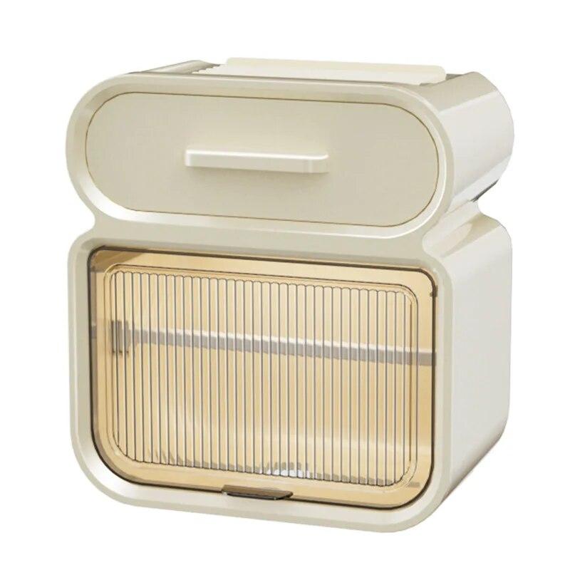 Коробка для салфеток, полка для хранения туалетной бумаги, водонепроницаемая настенная подвеска для рулонной бумаги, неперфорированная полка для салфеток для хранения туалетной бумаги