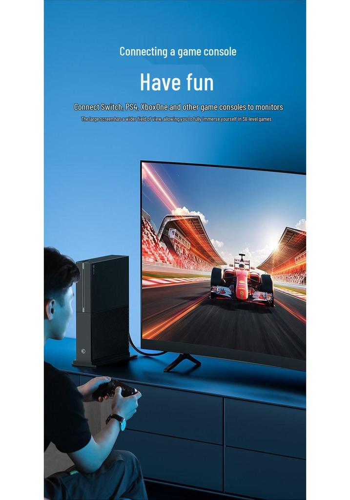 Shan Ze 4K HD HDMI Угловой кабель 90° для телевизора и компьютера