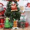 Christmas Series Foil Balloons 3D Large Xmas Tree Xmas Party Ornaments Balloons Santa Claus Stand By Air Standing Balloons