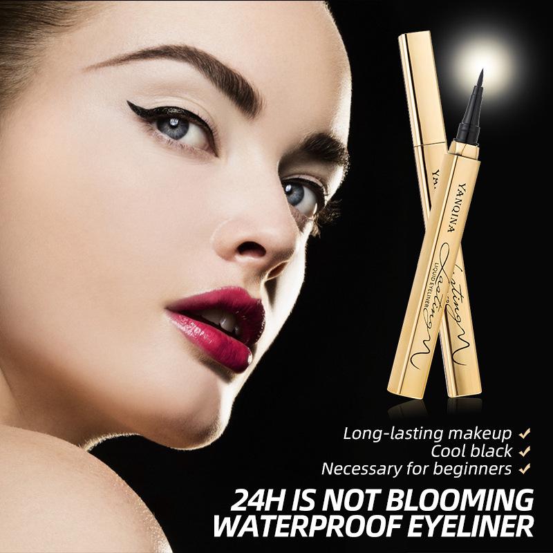 4D черная подводка для глаз, водостойкая жидкая подводка для глаз, косметическая ручка, долговечная быстросохнущая подводка для глаз, карандаш для глаз