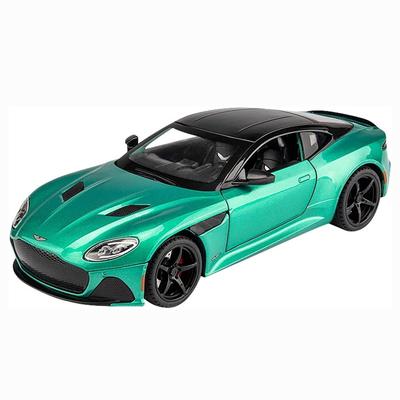 Масштаб 1/24 Aston DBS, модель автомобиля из литого под давлением металла из сплава, игрушечный автомобиль с музыкальным светом для мальчиков, детский подарок, игрушки, коллекция автомобилей для хобби