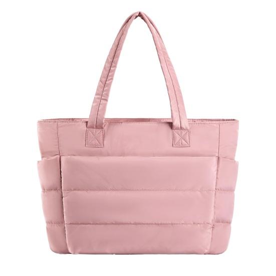 Женская сумка через плечо, стеганая сумка-тоут, большая вместимость, легкая, водонепроницаемая, с несколькими карманами, сумка для ноутбука, для работы, путешествий, спортзала