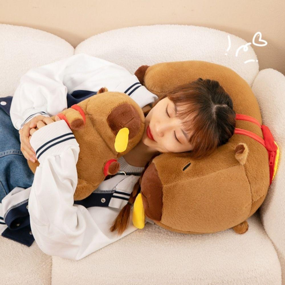 Тряпичная кукла Капибара Аниме Пушистая игрушка Симуляция Капибара Плюшевая кукла Подарок на день рождения