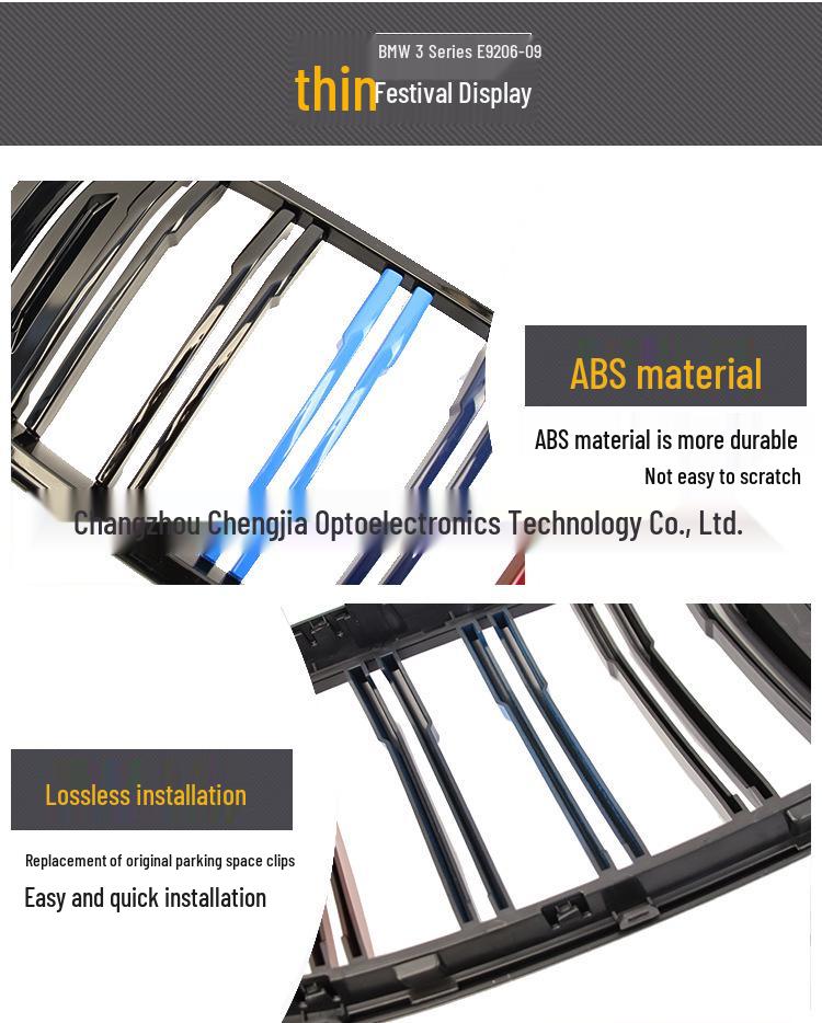 BMW 6 Series GT G32 Double-Line Tri-Color Grille & Bright Tri-Color Front Grille for Modification