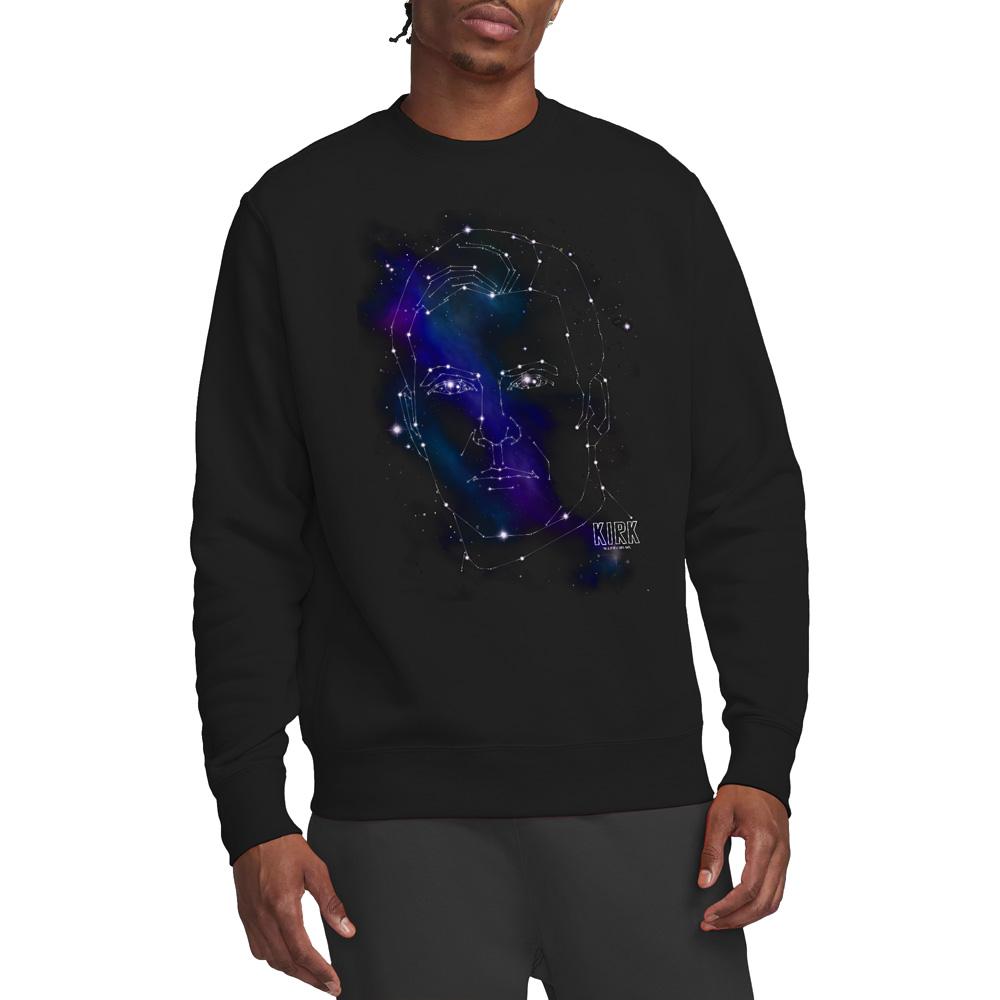 Star Trek Unisex Adult Captain Kirk Constellations Sweatshirt