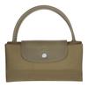 Longchamp Le Pliage Green Сумка-тоут 'Пельмень' с принтом логотипа из переработанного полиамида Маленькие женские сумки-тоут Артишоково-зеленый 1621919M04