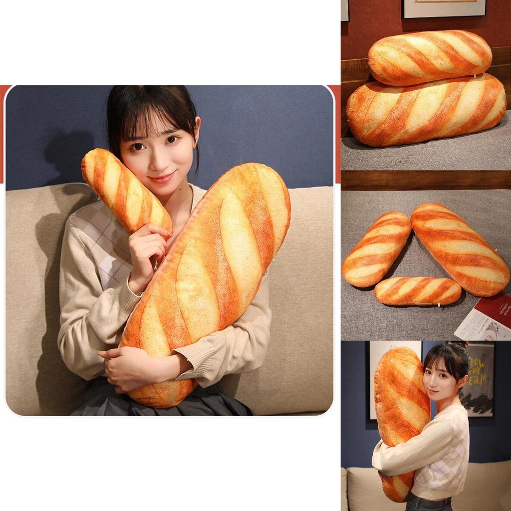 Soft And Plush 3d Simulation Snack Butter Bread Pillow For Office And Bedroom