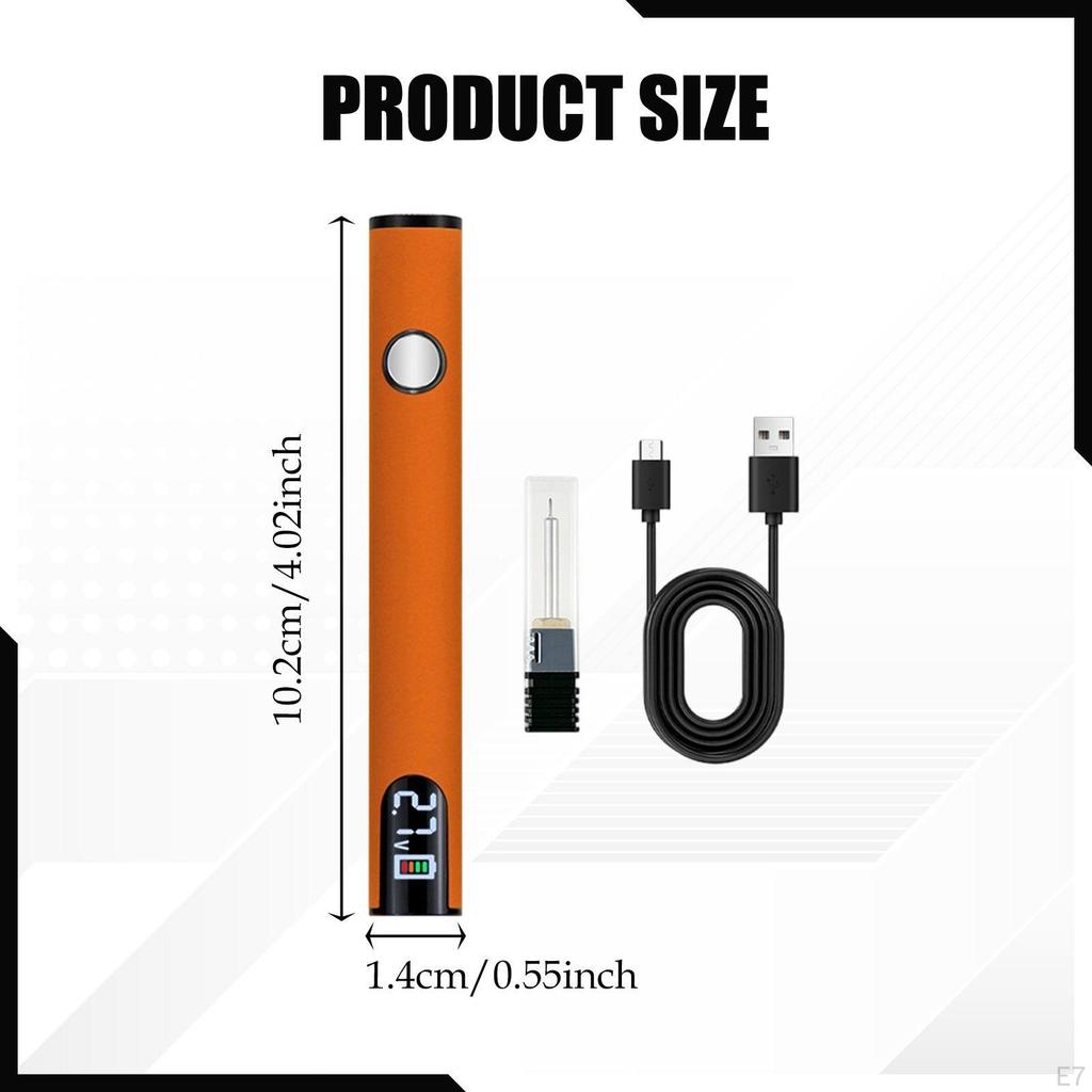 Набор паяльника Аккумулятор Ручка 650 мАч Резьба 510 Портативный Беспроводной USB для ремонта