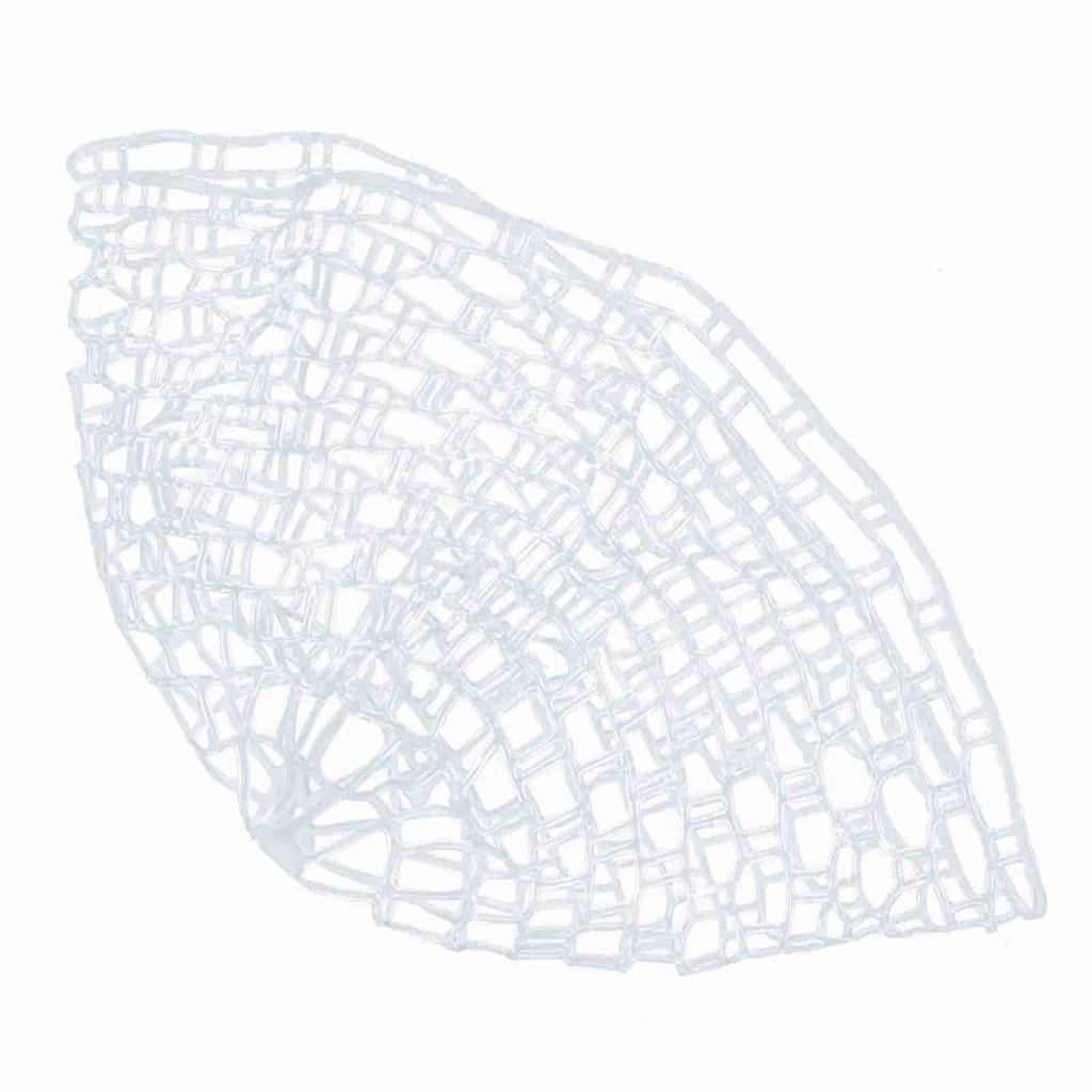 Outdoor Fly Fishing Landing Net Clear Rubber Replacement Mesh Bag(Mudium)