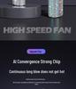 S5 Diamond Handheld Fan: 199-Speed Digital Display, High-Speed, Portable, Shining Design for Outdoor Use