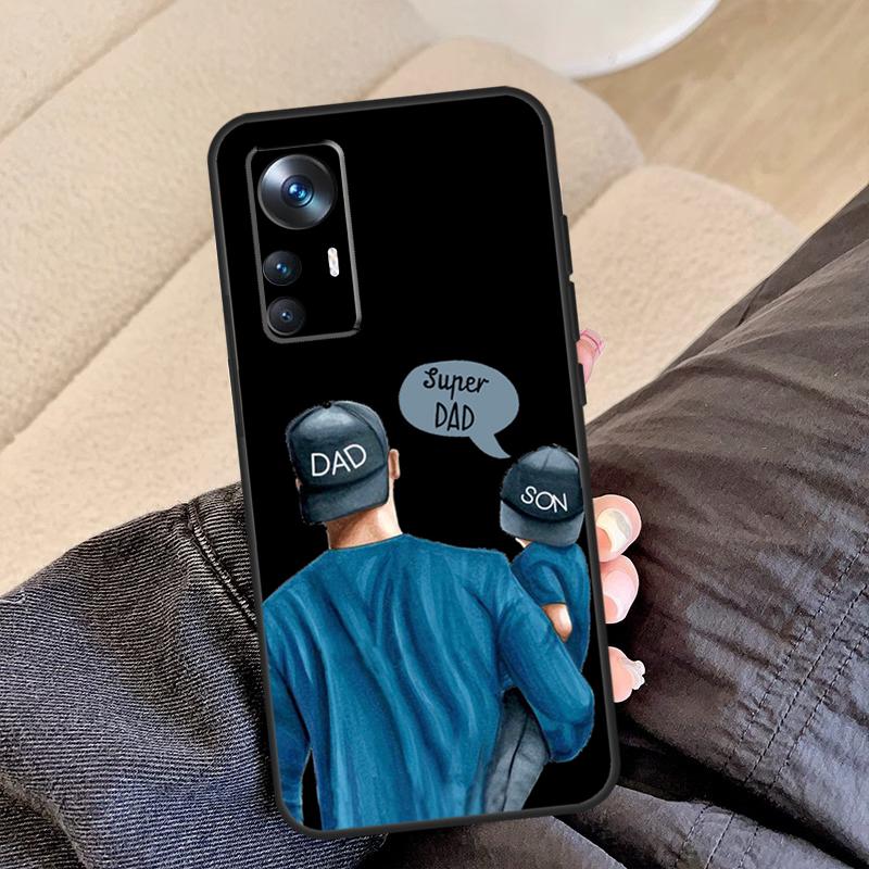 Super Dad Mom Baby Girl Twin Case For Xiaomi 13 13T 12T 11T 12 Lite 14 Pro 12X POCO F5 Pro X5 X3 M5 X4 F3 F4 C65 Cover