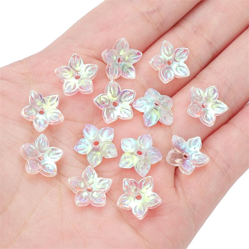 10 шт./пакет пятилепестковый цветок сакуры бусины DIY браслет ожерелье серьги ювелирные аксессуары