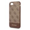 Guess Guhci8G4Glbr Iphone 7/8/Se 2020/ Se 2022 Brown Hard Case 4G Stripe Collection