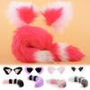 Women Hair Hoops Headband Fox Tails Cat Ears Cosplay Stage Performance Anime Role-playing Soft