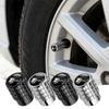4PCS Aluminum Car Wheel Tire Valve Cover Auto Accessories For Volkswagen Polo Sharan Golf Scirocco Touran Touareg Tcross Tiguan