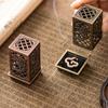 Alloy Square Vertical Incense Burner Home Decorations Small Xiangyun Plum Blossom Incense Burner Indoor Aromatherapy Ornament