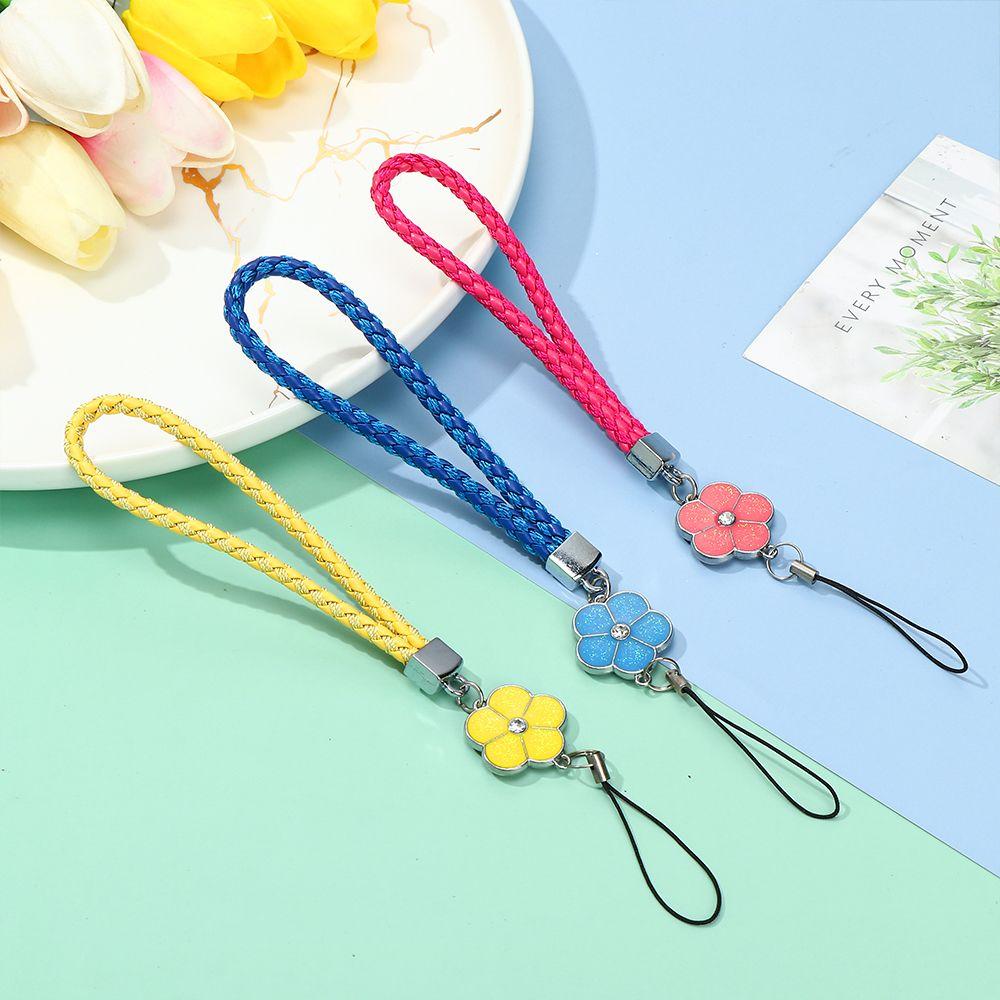 Anti-lost Lanyard Phone Strap Lanyard Keychain Wrist Rope Plum Blossom Woven Mobile Phone Lanyard