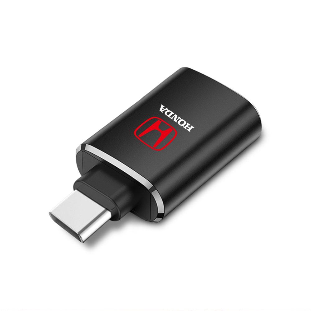 Автомобильный USB-кабель-конвертер OTG-адаптер Конвертер для зарядки телефона Для Honda Civic CRV Hrv Jazz CITY Accord CR-Z VTEC Vezel Insight