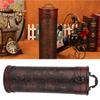 Wooden Vintage Wine Box Round Wine Storage Box Flasks Wine Gift Box  Decorative Case