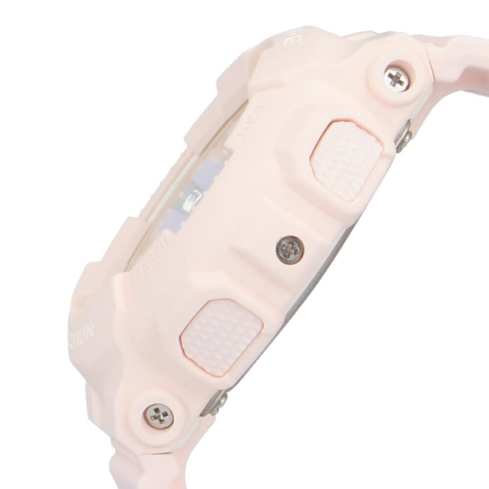 Casio СЕРИЯ Часы женские водонепроницаемые кварцевые 2 стрелки розовые фиолетовые Baby-G BA-130 Ana-Digi BA-130WP-4A [Товар]