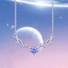 Ожерелье Starry Deer Yilu Road with You, женская, японская и корейская, простая, модная, студенческая, лесная, с пятью когтями, роговая подвеска