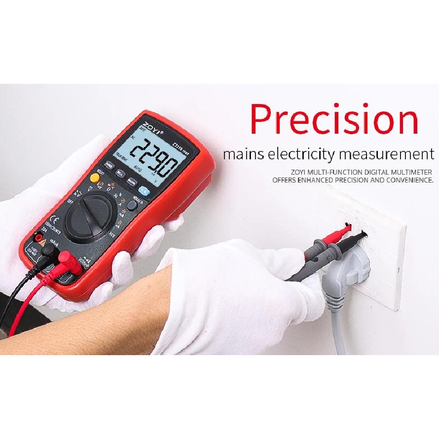 ZOYI Digital multimeter ZT-219 features four-digit semi-true RMS high-precision full-gear anti-burn multimeter 19999counts