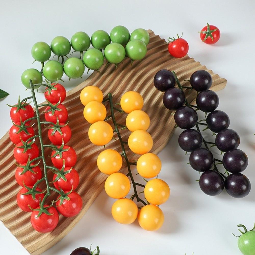 Hanging Simulation Tomatoes Model Lifelike Tomatoes Ornament Fake Fruit Props Hotel Decor