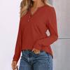 Women's Solid Color Long Sleeve Shirts Elegant Casual Tops Trendy Shirts Tops