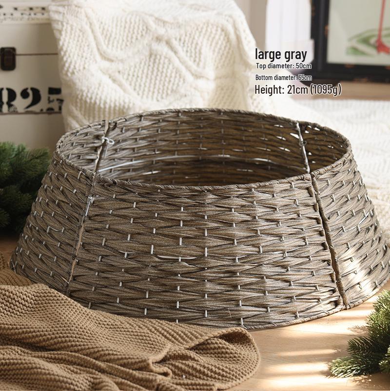 Украшения для основания елки: Набор: юбка и корзина