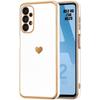 Case - BOOLING - for Samsung Galaxy A52/A52s 5G - Silicone TPU - Shockproof - Heart Pattern - White