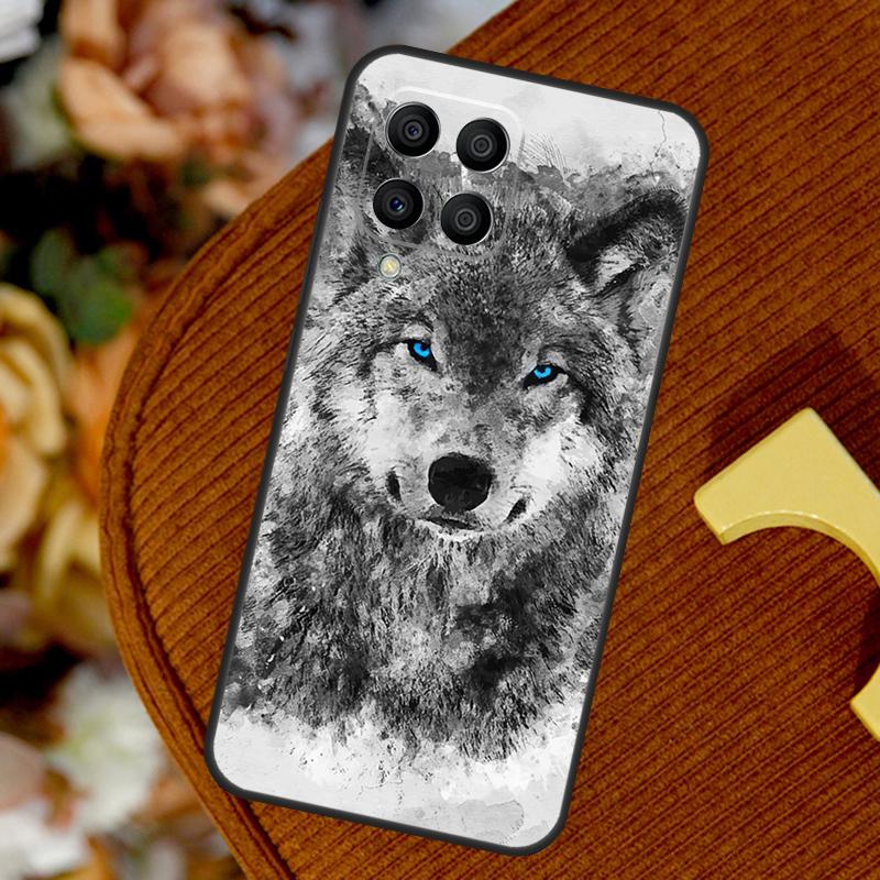 Искусство Воющий Волк Для Samsung Galaxy M23 M33 M13 M53 M11 M51 M14 M34 M54 M15 M55 M20 M30s M12 M32 M52 Чехол
