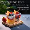 10Pcs Disposable Trapezoidal Circular Mousse Dessert Cup Yogurt Frozen Cake Appetizer Cup Mini Pudding Fruit Ice Cream Cup