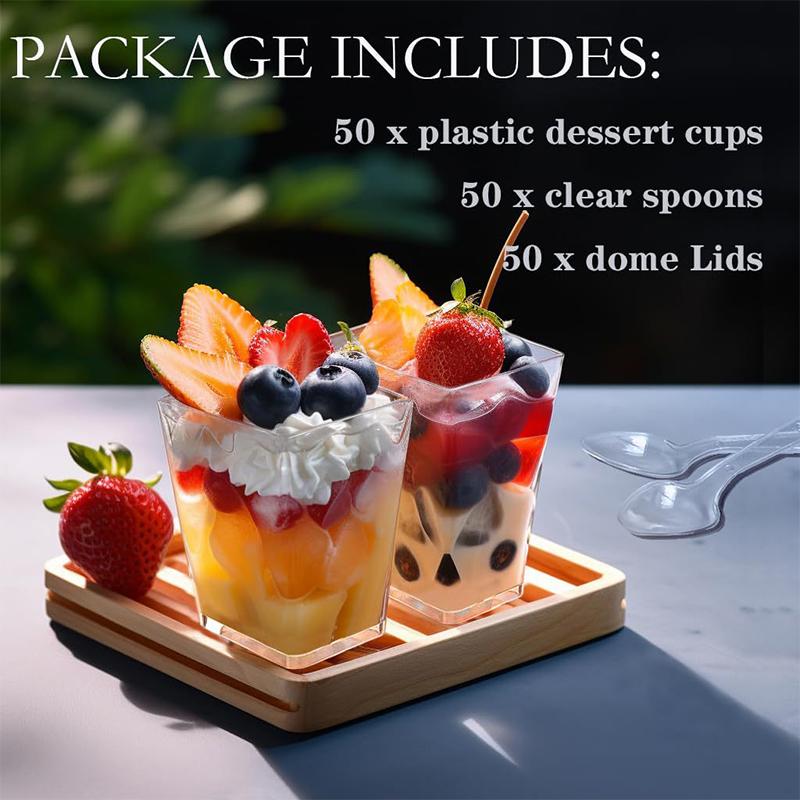 10Pcs Disposable Trapezoidal Circular Mousse Dessert Cup Yogurt Frozen Cake Appetizer Cup Mini Pudding Fruit Ice Cream Cup