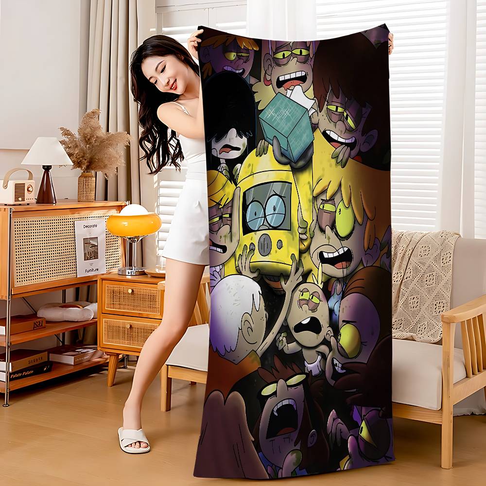 Cartoon The L-Loud H-HouseS Big Microfiber Beach Towels Quick Dry Towel Sand Beach Towels Pool Towel For Travel Swim Pool Yoga